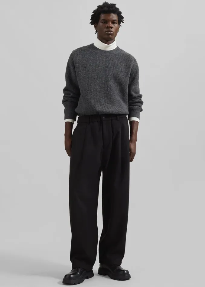 Men Felix Trousers 8211 Black The Frankie Shop Bottoms