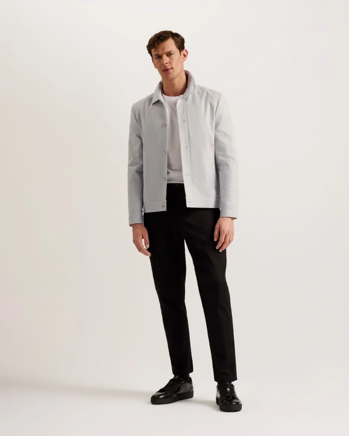 Men FELIXC 8211 Cotton Blend Chore Jacket Light Grey Ted Baker Coats and Jackets Men FELIXC 8211 Cotton Blend Chore Jacket Light Grey Ted Baker Coats and Jackets