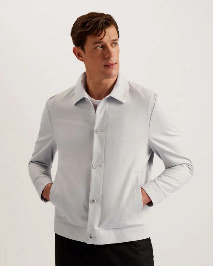 Men FELIXC 8211 Cotton Blend Chore Jacket Light Grey Ted Baker Coats and Jackets Men FELIXC 8211 Cotton Blend Chore Jacket Light Grey Ted Baker Coats and Jackets