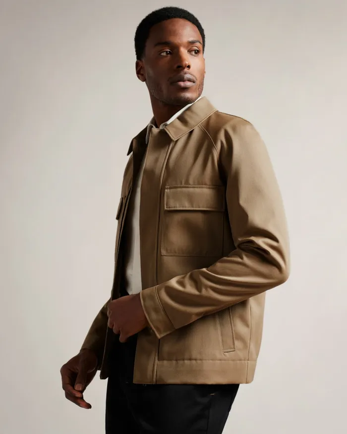 Men FINNJ 8211 Raglan Sleeve Pure Wool Jacket Natural Ted Baker Coats and Jackets Men FINNJ 8211 Raglan Sleeve Pure Wool Jacket Natural Ted Baker Coats and Jackets