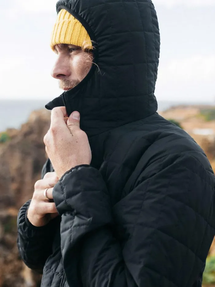 Men Firecrest Hooded Jacket Black Finisterre Jackets Coats and Gilets