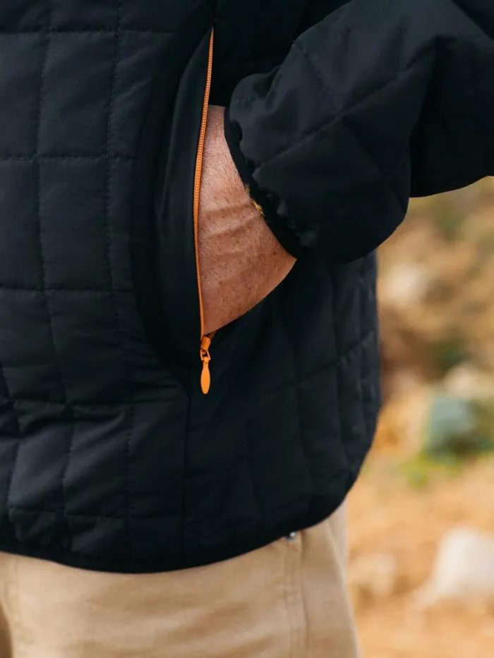 Men Firecrest Hooded Jacket Black Finisterre Jackets Coats and Gilets