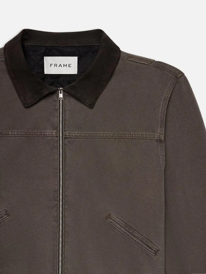 Men FRAME Denim Jackets Canvas Workwear Jacket Men FRAME Denim Jackets Canvas Workwear Jacket