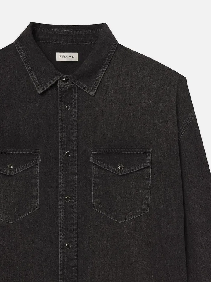 Men FRAME Denim Shirts Modern Western Shirt