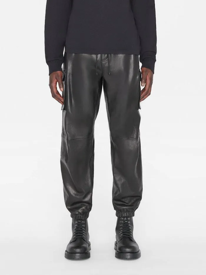 Men FRAME Leather and Suede Cargo Leather Pant Men FRAME Leather and Suede Cargo Leather Pant
