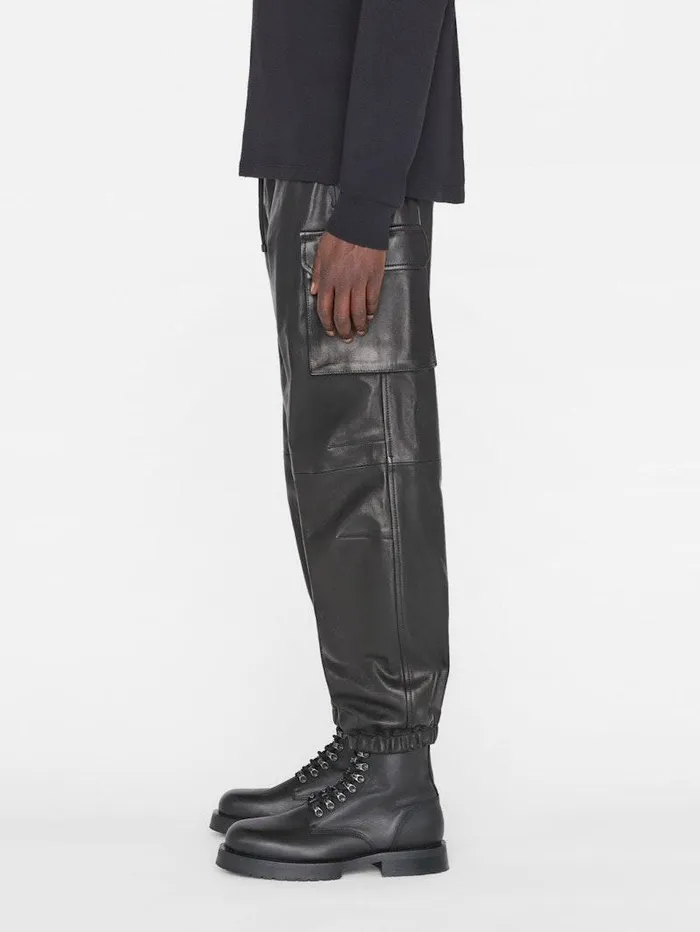 Men FRAME Leather and Suede Cargo Leather Pant Men FRAME Leather and Suede Cargo Leather Pant