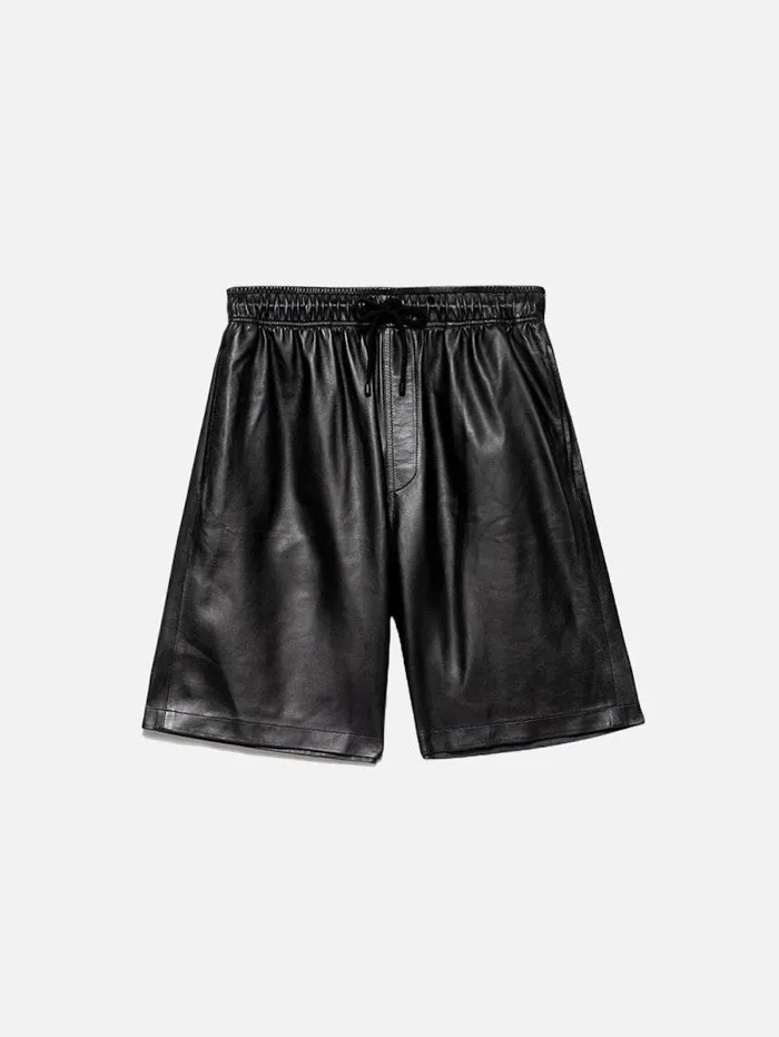 Men FRAME Pants and Shorts Leather Short
