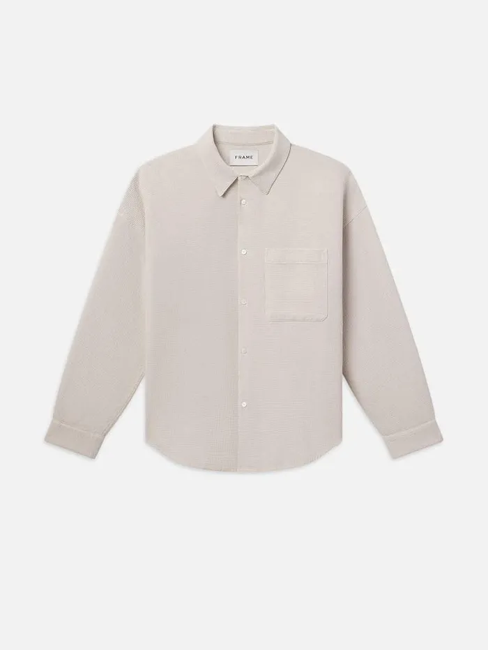 Men FRAME Shirts Waffle Textured Shirt