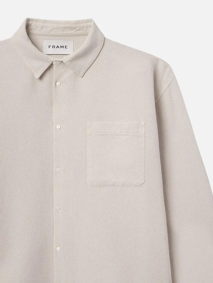 Men FRAME Shirts Waffle Textured Shirt Men FRAME Shirts Waffle Textured Shirt