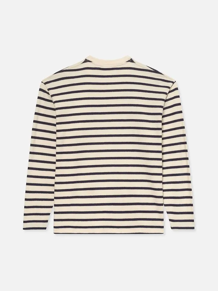 Men FRAME Tees and Polos Long Sleeve Relaxed Striped Tee