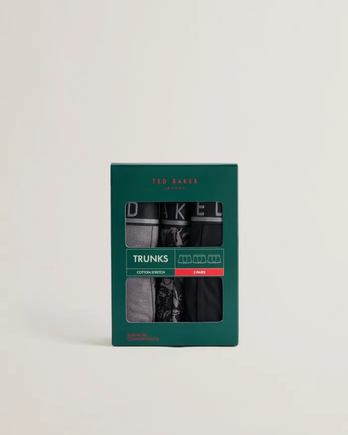 Men GEORGEN 8211 Three Pack Of Assorted Mono Trunks Assorted Ted Baker Underwear