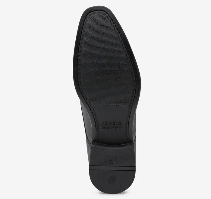 Men Gibbons Plain Toe Black Full Grain LaceUps Johnston and Murphy