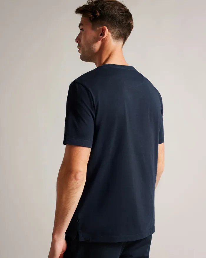 Men KENEDY 8211 Short Sleeve Regular Fit Branded TShirt Navy Ted Baker Tops
