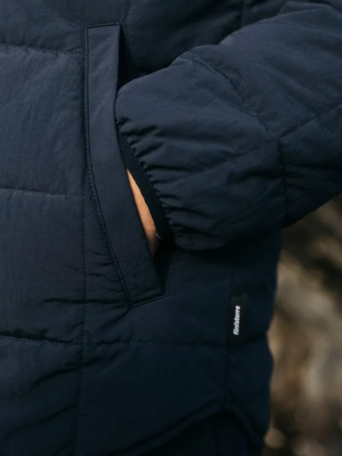 Men Lapwing Shirt Navy Finisterre Jackets Coats and Gilets