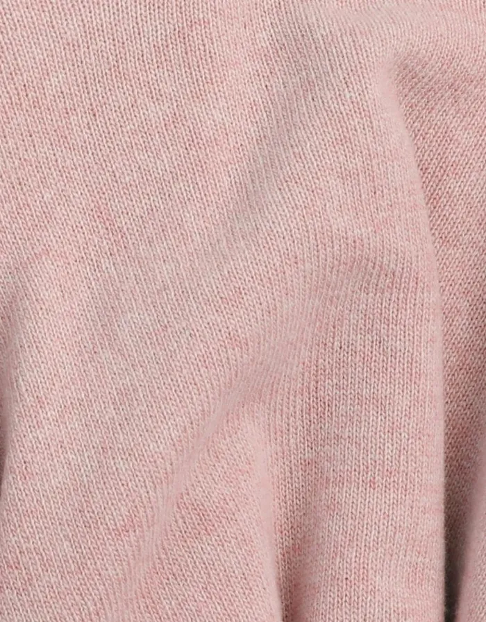 Men Light Merino Wool Crew Faded Pink Colorful Standard Knit Sweaters