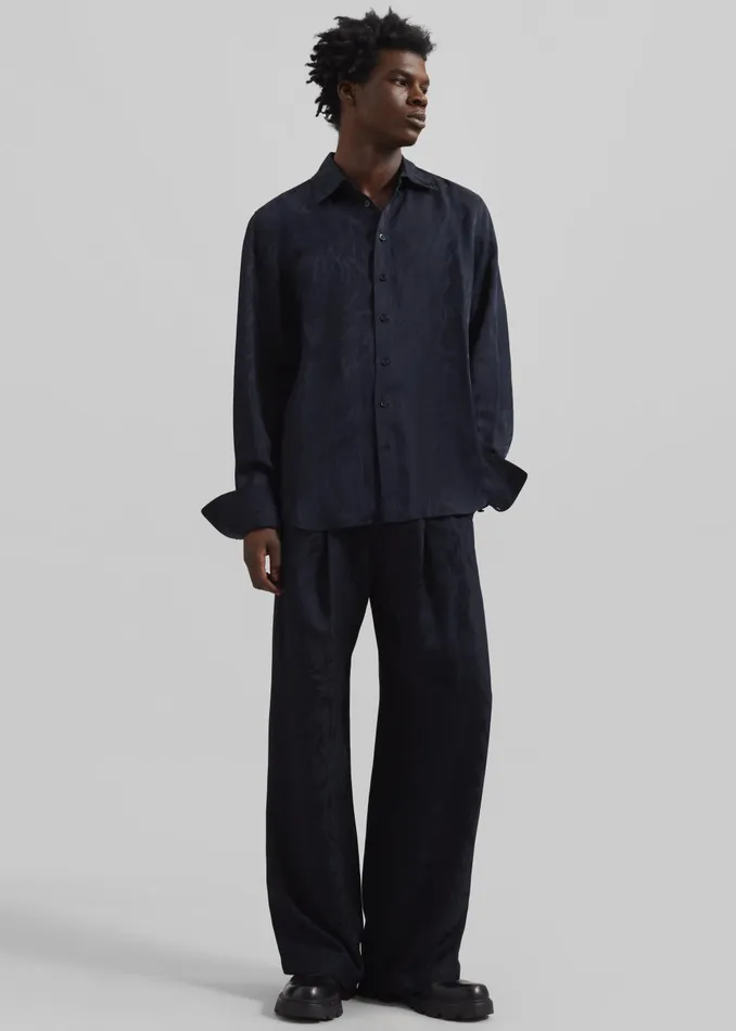 Men Louis Gabriel Nouchi Jogging Trousers 8211 Dark Night Fur The Frankie Shop Bottoms