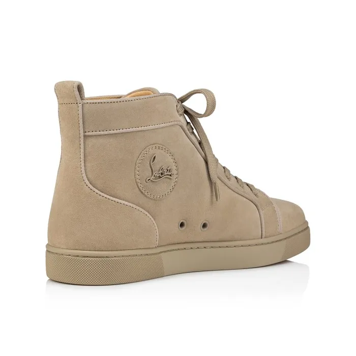 Men Louis Hightop Sneakers 8211 Veau Velours 8211 Saharienne Christian Louboutin Sneakers