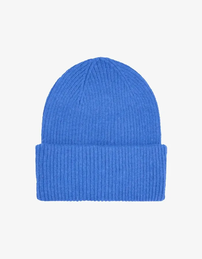 Men Merino Wool Hat Pacific Blue Colorful Standard Hats