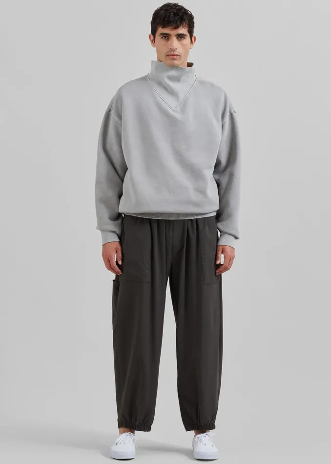 Men Micah Sweatshirt 8211 Light Grey The Frankie Shop Tops