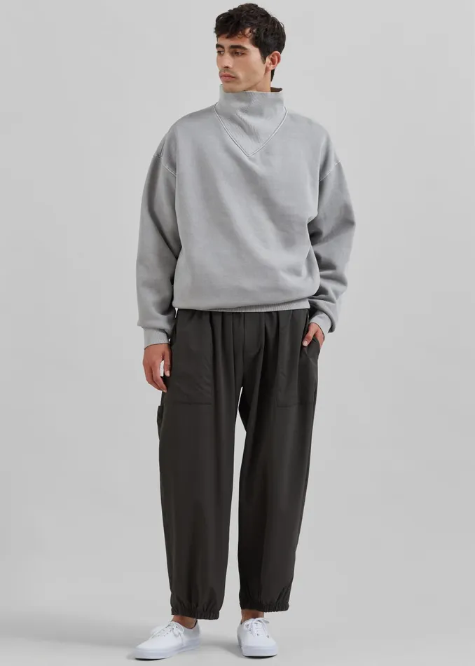 Men Micah Sweatshirt 8211 Light Grey The Frankie Shop Tops