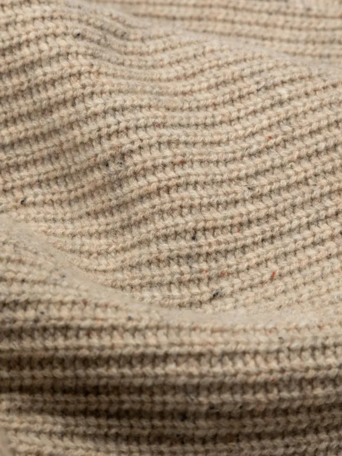 Men Mora Knit Jumper Oatmeal Finisterre Knitwear