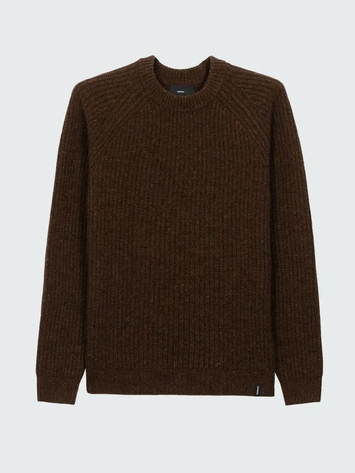 Men Mora Knit Jumper Timber Finisterre Knitwear