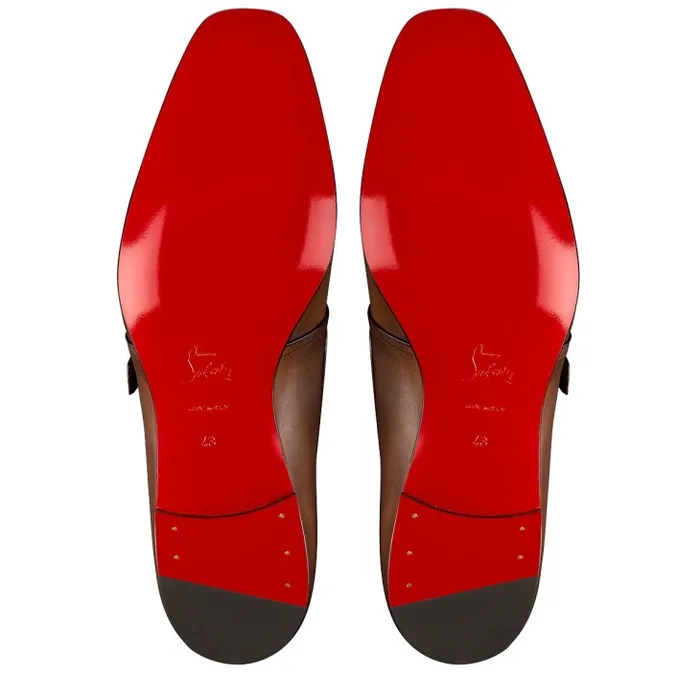 Men Mortimer Buckle Shoes 8211 Patinated Calf Leather 8211 Havane Christian Louboutin Buckles and Laceups