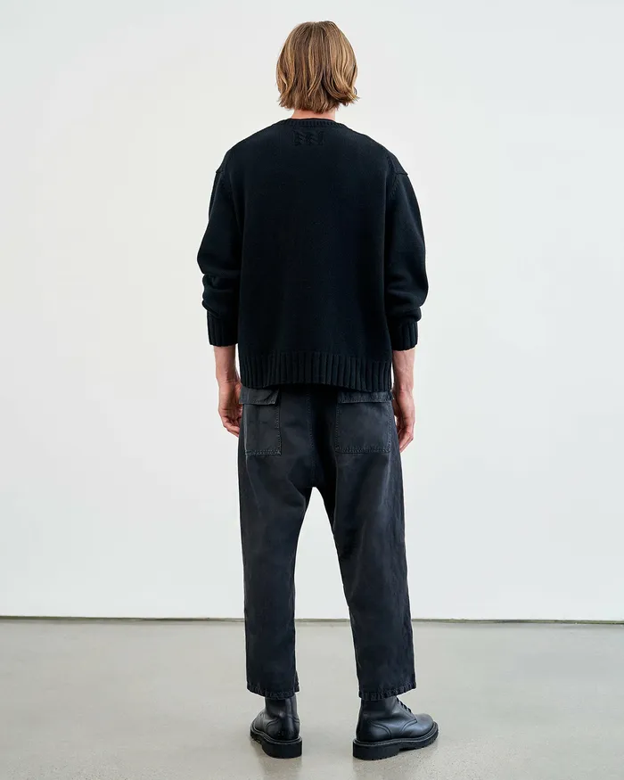 Men Nili Lotan BOYNTON SWEATER Black Sweaters
