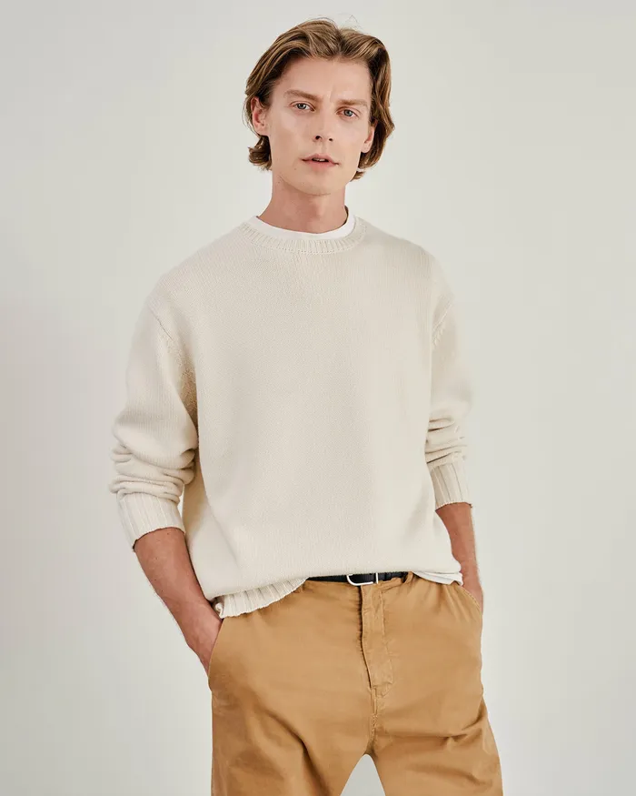 Men Nili Lotan BOYNTON SWEATER Black Sweaters