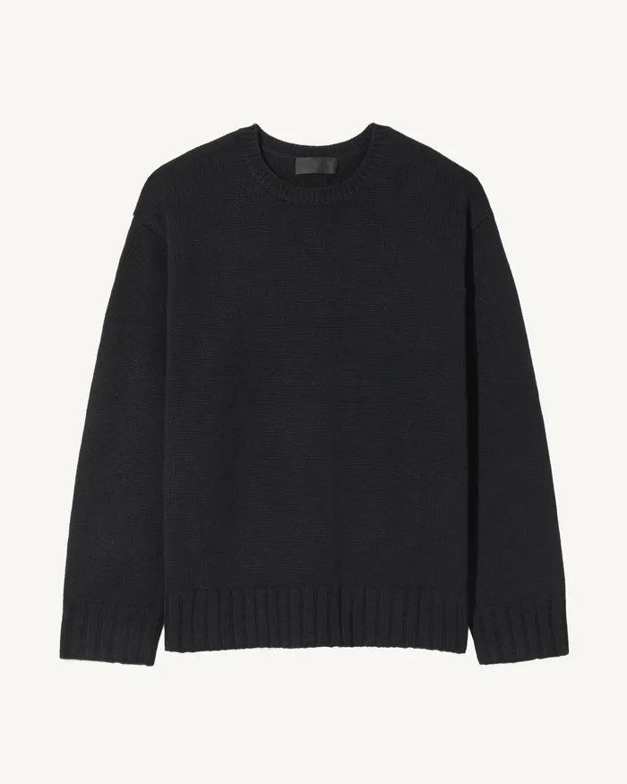 Men Nili Lotan BOYNTON SWEATER Black Sweaters