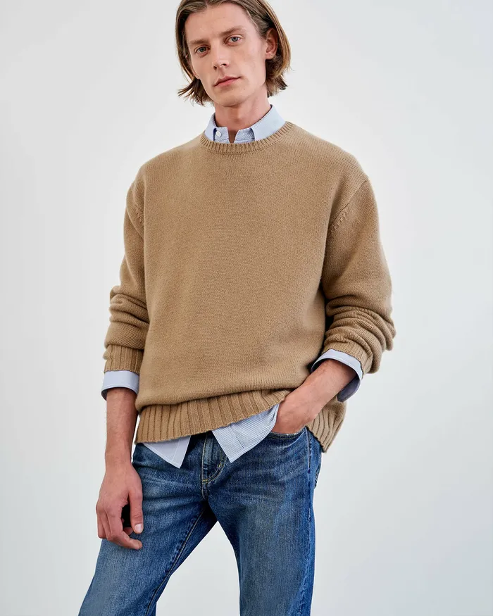 Men Nili Lotan BOYNTON SWEATER Black Sweaters
