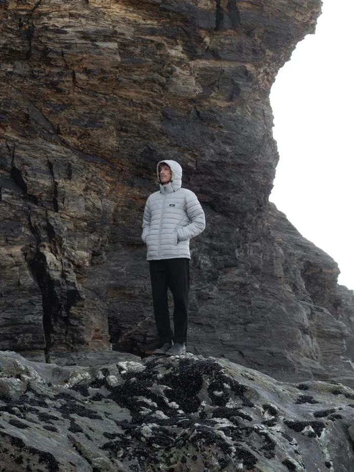Men Nimbus Hooded Jacket Whale Finisterre Jackets Coats and Gilets