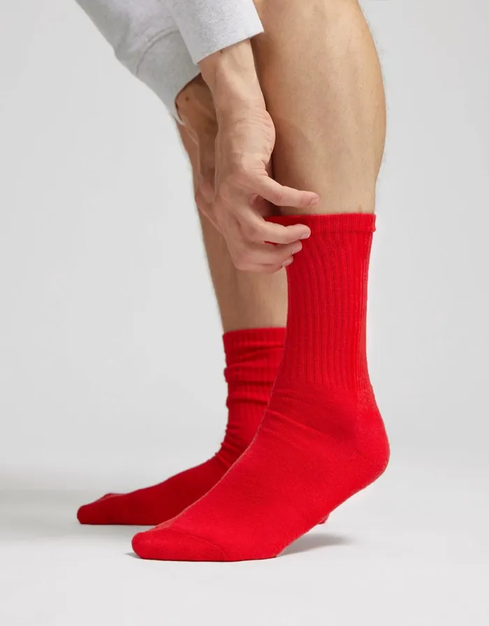 Men Organic Active Sock Faded Pink Colorful Standard Socks and