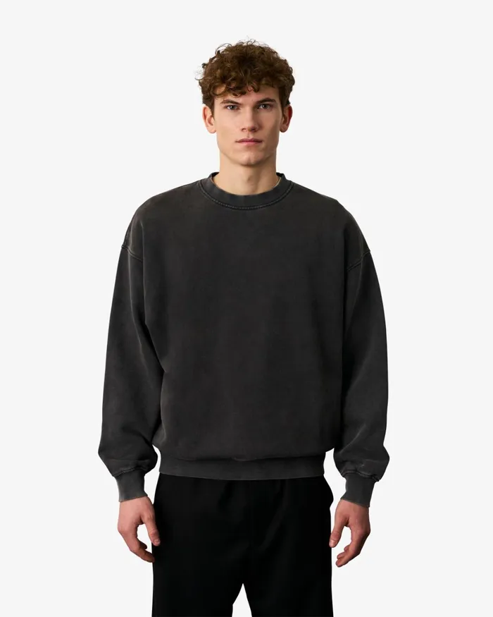 Men Organic Oversized Crew Spring Green Colorful Standard Crewneck Sweatshirts