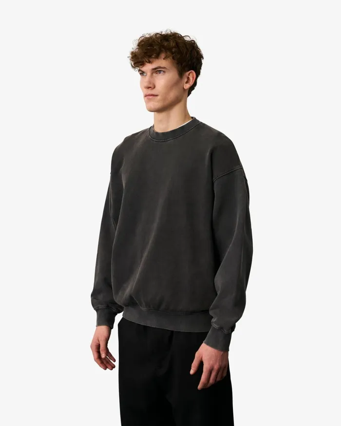 Men Organic Oversized Crew Spring Green Colorful Standard Crewneck Sweatshirts