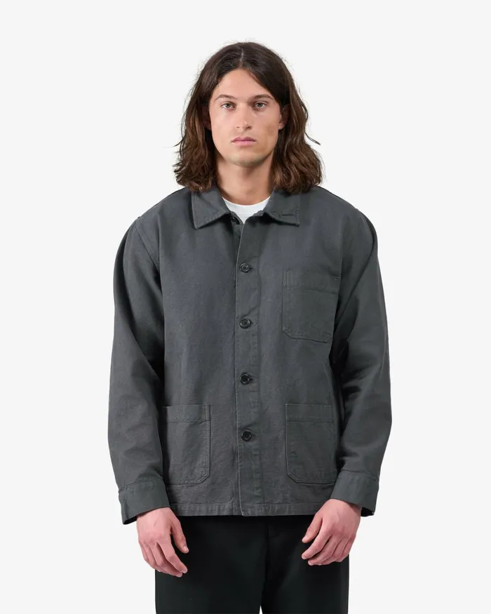 Men Organic Workwear Jacket Dusty Olive Colorful Standard Workwear Jackets