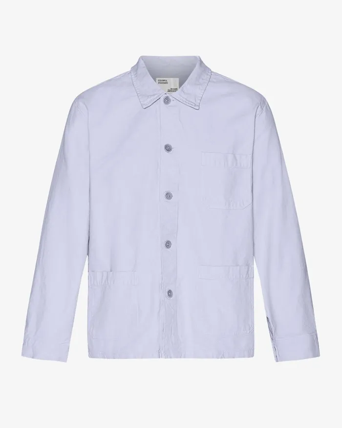 Men Organic Workwear Jacket Soft Lavender Colorful Standard Workwear Jackets