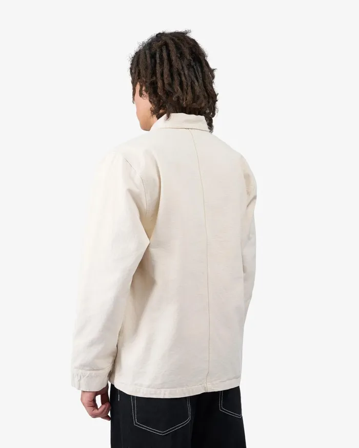 Men Organic Workwear Jacket Soft Lavender Colorful Standard Workwear Jackets