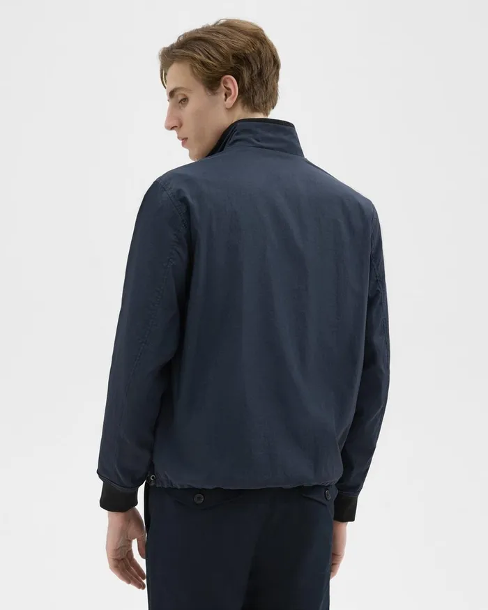 Men Outerwear Theory Blouson ZipUp Jacket Navy