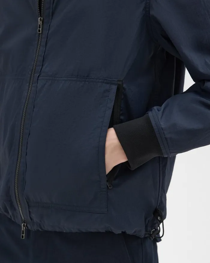 Men Outerwear Theory Blouson ZipUp Jacket Navy