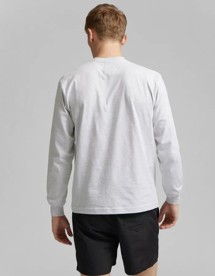 Men Oversized Organic LS TShirt Ivory White Colorful Standard TShirts