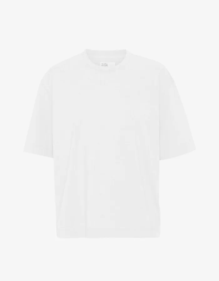 Men Oversized Organic TShirt Optical White Colorful Standard TShirts
