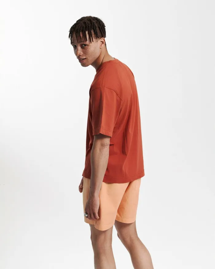 Men Oversized Organic TShirt Steel Blue Colorful Standard TShirts
