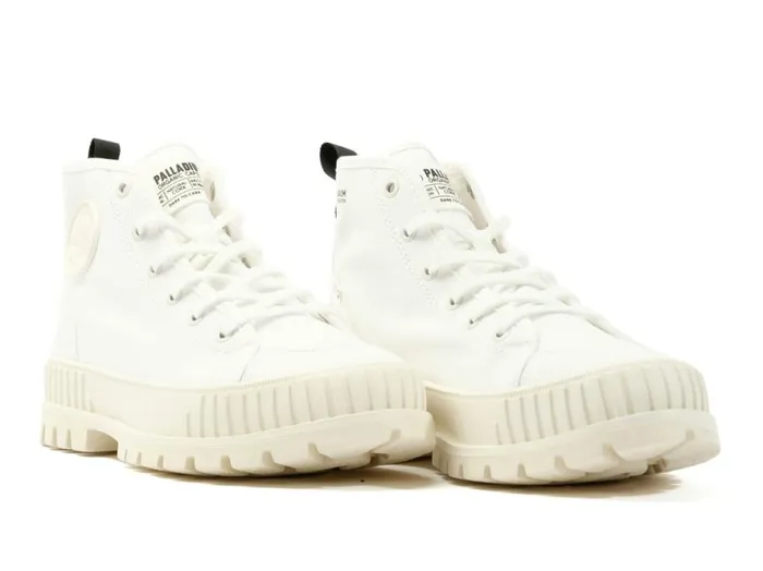 Men PALLASHOCK ORGANIC 2 Star White PALLADIUM Boots Men PALLASHOCK ORGANIC 2 Star White PALLADIUM Boots