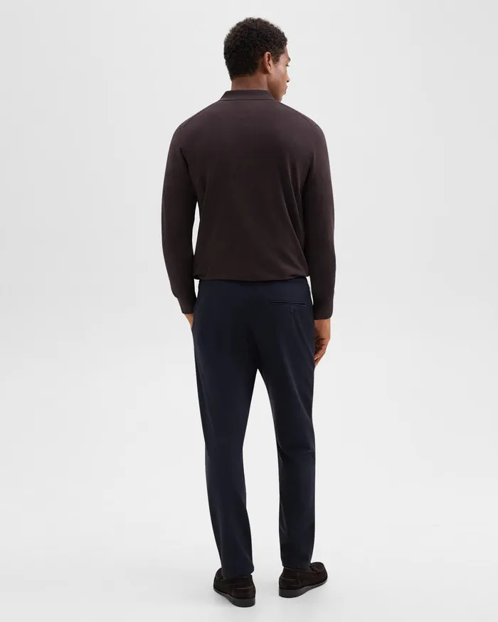Men Pants Theory Curtis Drawstring Pant In Precision Ponte Baltic