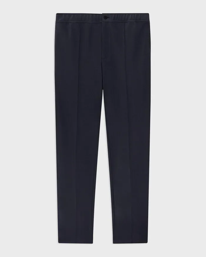 Men Pants Theory Curtis Drawstring Pant In Precision Ponte Baltic