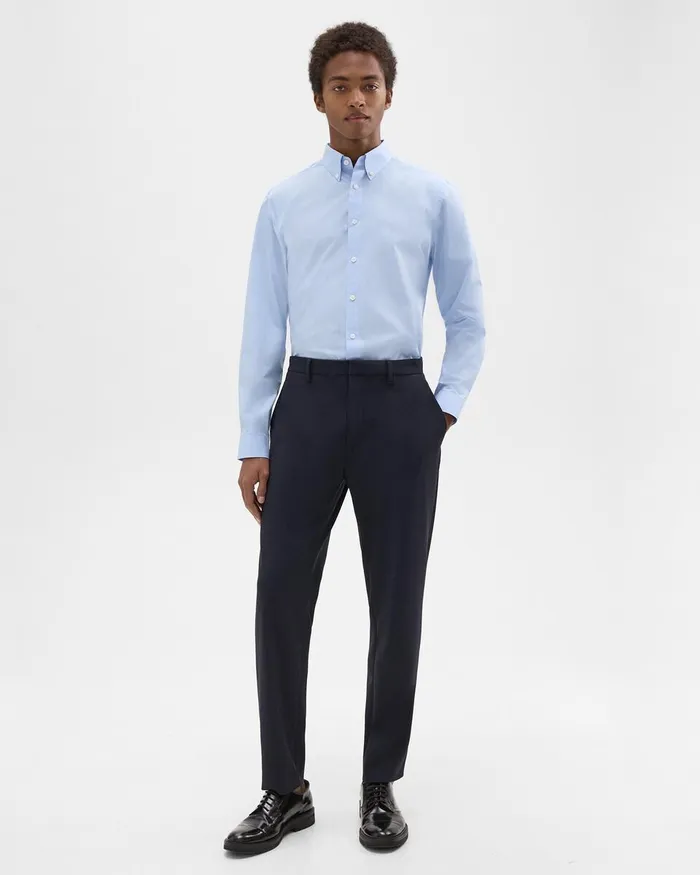 Men Pants Theory Curtis Pant In Precision Ponte Baltic