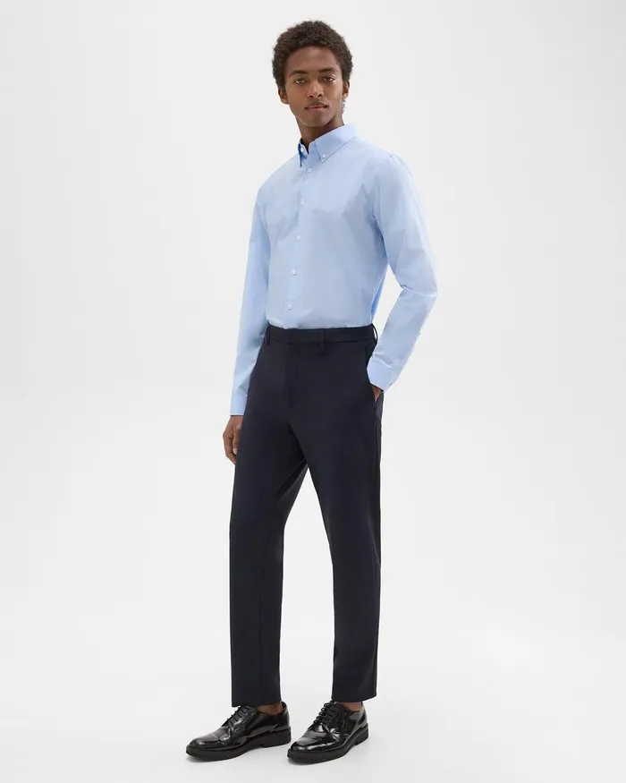 Men Pants Theory Curtis Pant In Precision Ponte Baltic