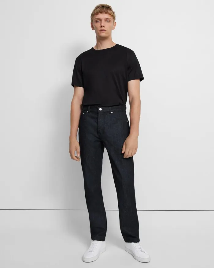 Men Pants Theory Helmut Lang And Uniqlo Classic Cut Jean In Denim Black