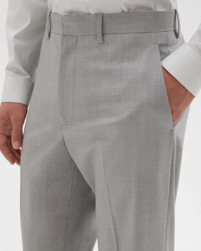 Men Pants Theory Mayer Pant In Stretch Wool Vapor Melange